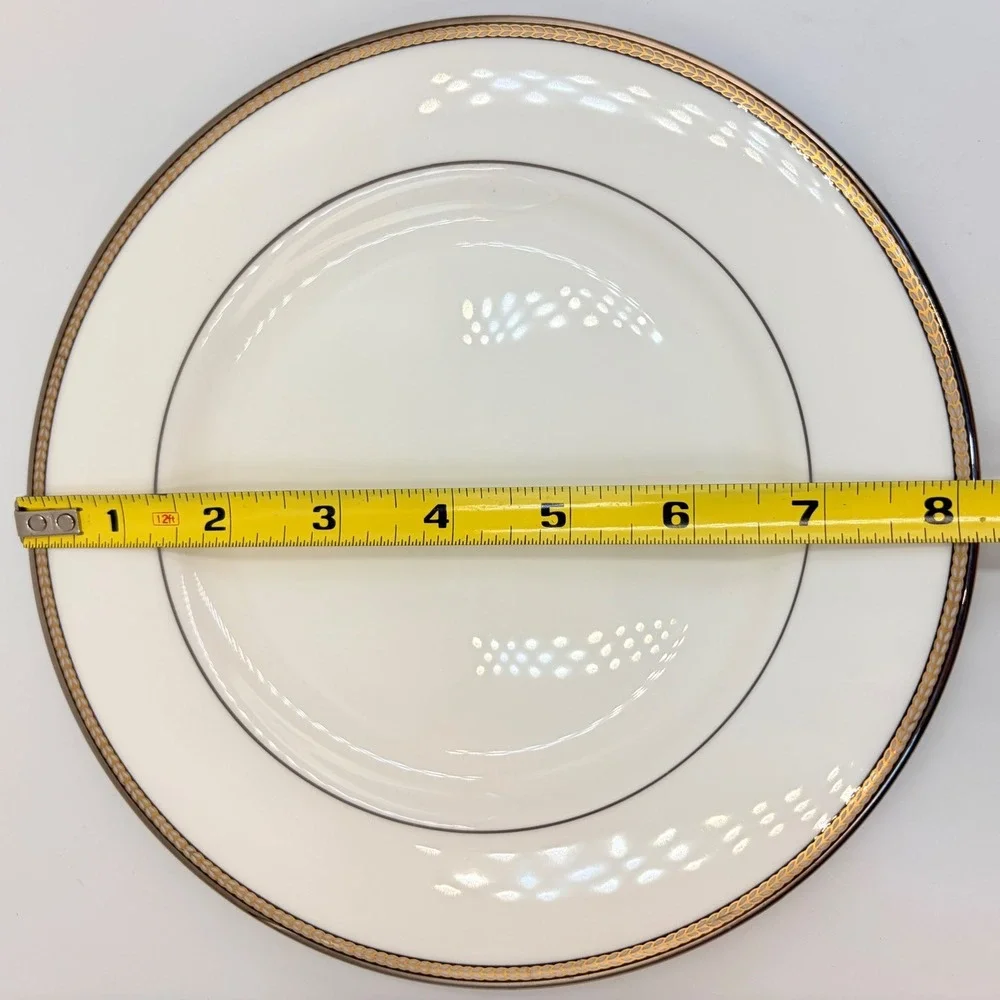 Kate Spade Lenox Sonora Knot Salad Plates Set of 4 USA 8 1/4 in. Discontinued